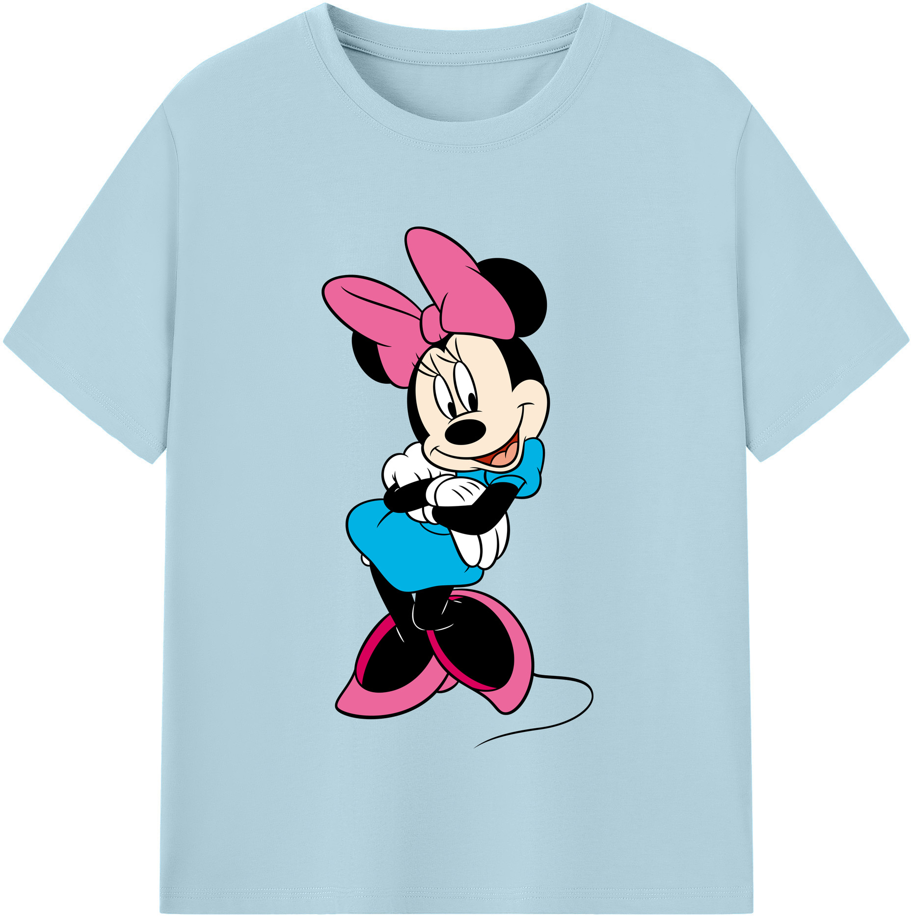 （画像用） ミッキーマウス Mickey Mouse 綿100％半袖Tシャツ（フロントプリント）